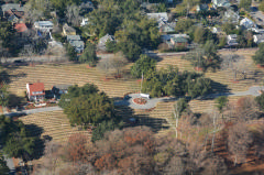 Aerial cemetery photo